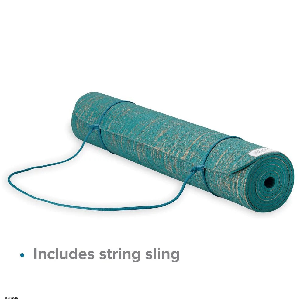 Jute Yoga Mat Teal