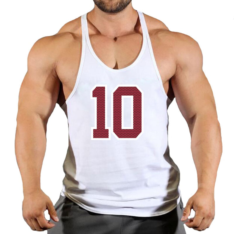 Brand Gym Clothing Cotton Singlets