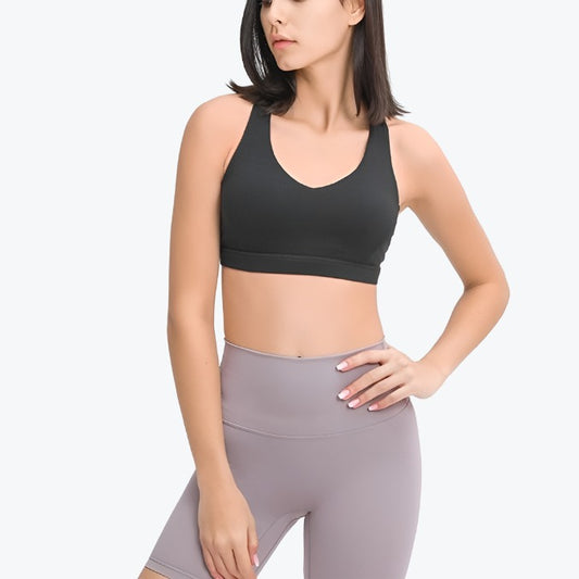 Sexy V-neck Sports Bra