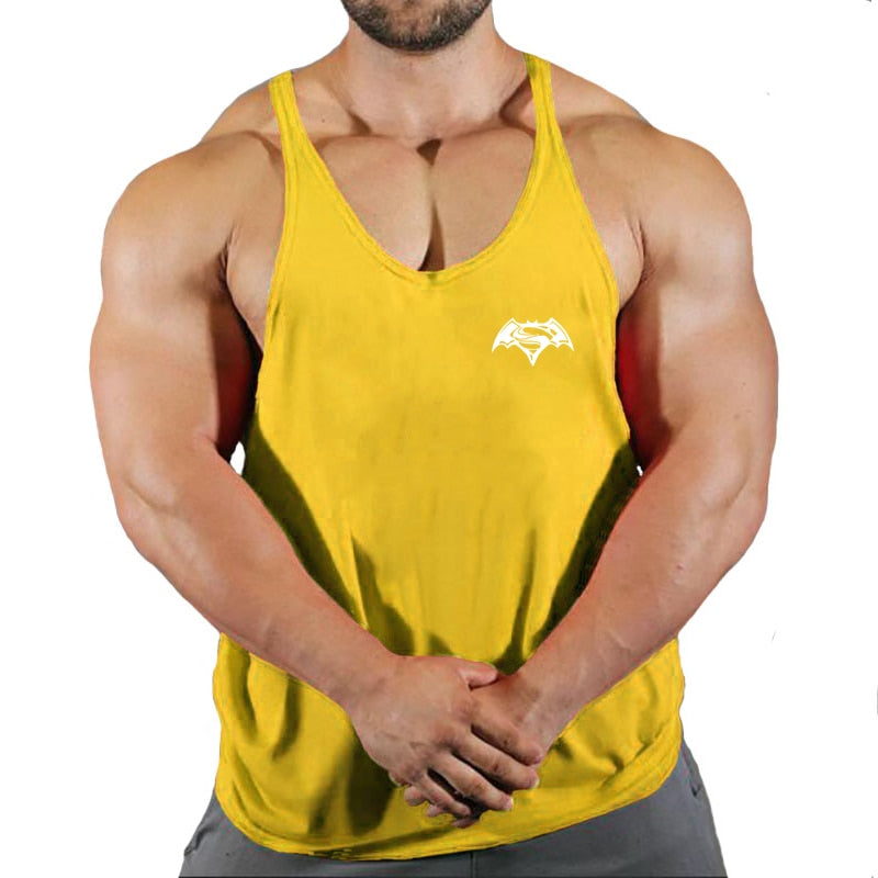 Brand Gym Clothing Cotton Singlets