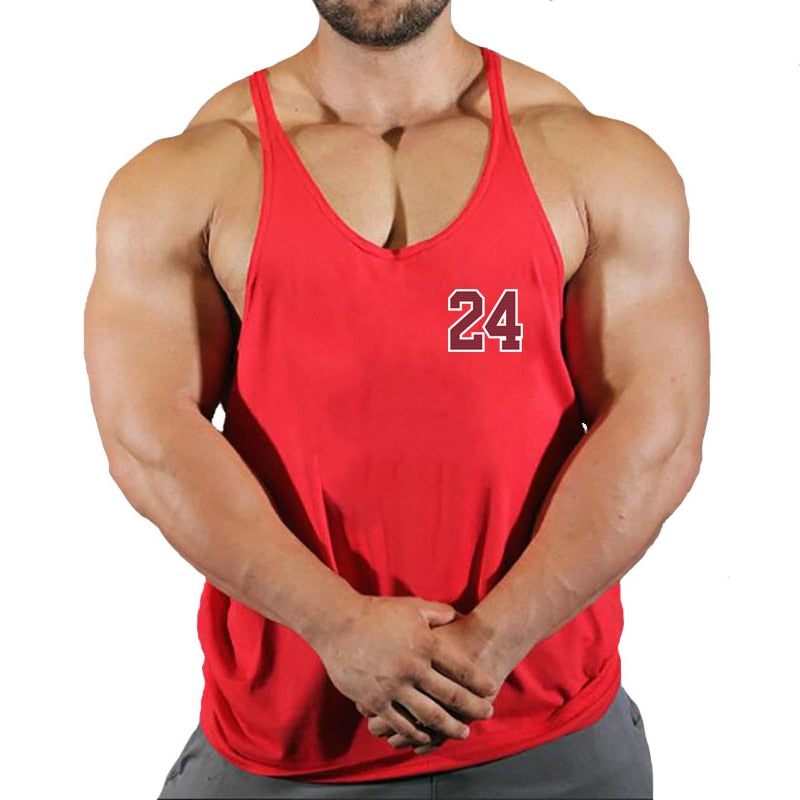 Brand Gym Clothing Cotton Singlets