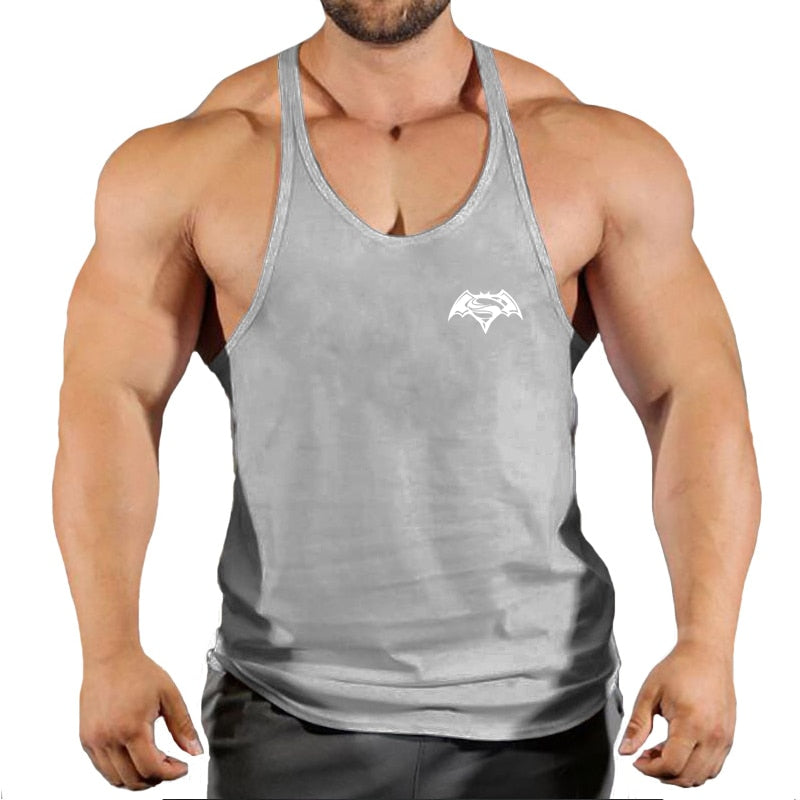 Brand Gym Clothing Cotton Singlets