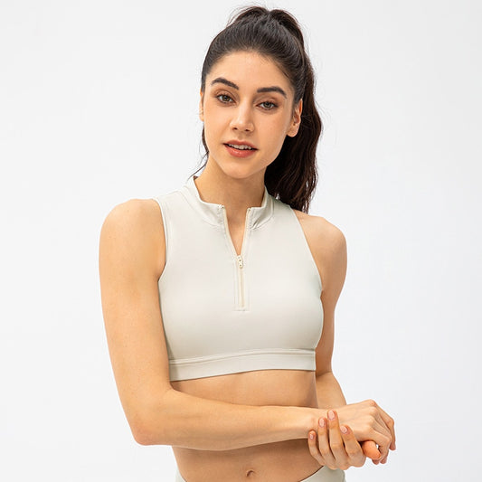 Clothing New Yoga Bra Zipper Fitness