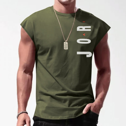 Gym Clothes Men's Loose Shoulder Top